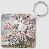  gevarieerde landbloemen met grijze hemel sleutelhanger (Achterkant)