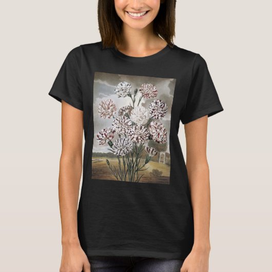 gevarieerde landbloemen met grijze hemel t-shirt (Voorkant)