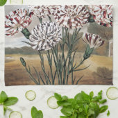 gevarieerde landbloemen met grijze hemel theedoek (Gevouwen)