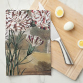 gevarieerde landbloemen met grijze hemel theedoek (Quarter Fold)