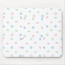 Gevarieerde muismat met patroon.