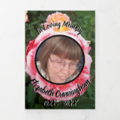 Gevarieerde roze gele rozen bloemenfoto drieluik aankondiging (Cover)