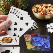 Gevarieerde verse rozenboeketten speelkaarten (Insitu)