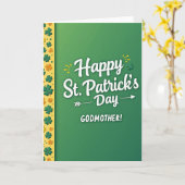 Gevatterdag Prettig St. Patrick's Dag Kaart (Gele Bloem)