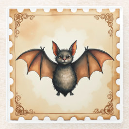 Gevecht en de herfstlucht glazen onderzetter