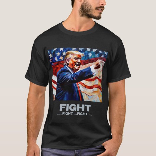Gevecht Gevecht - Trump T-shirt (Voorkant)