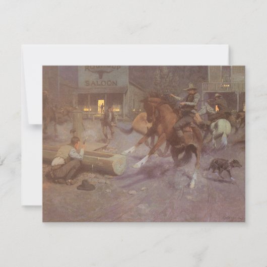 Gevecht in de Roundup Saloon door Bill Gollings (Voorkant)