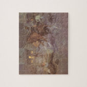 Gevecht in de Roundup Saloon door Bill Gollings Legpuzzel (Verticaal)