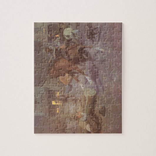 Gevecht in de Roundup Saloon door Bill Gollings Legpuzzel (Verticaal)