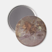 Gevecht in de Roundup Saloon door Bill Gollings Magneet (Voorkant / Achterkant)