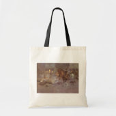 Gevecht in de Roundup Saloon door Bill Gollings Tote Bag (Voorkant)