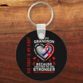 Gevecht is mijn gevecht kleinzoon CHD Bewustzijn H Sleutelhanger (Voorkant)