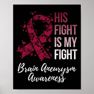 Gevecht is mijn gevecht tegen hersenaneurysma bewu poster