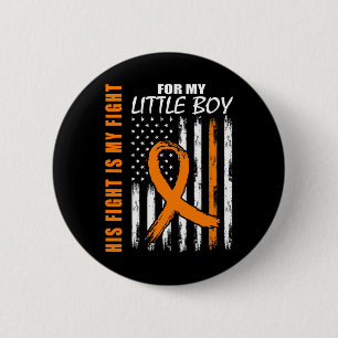 Gevecht is mijn vecht kleine jongen zoon leukemie ronde button 5,7 cm
