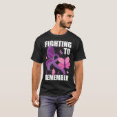 Gevecht om het bewustzijn van Alzheimer te herinne T-shirt (Voorkant volledig)