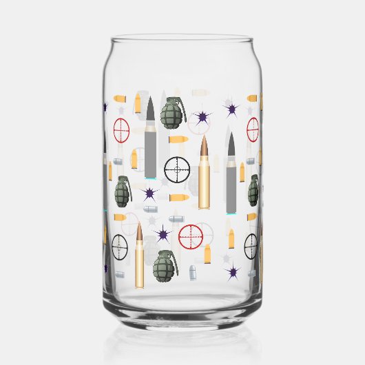 gevecht patter stijl blikvorm glas (Voorkant)