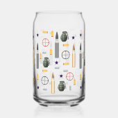 gevecht patter stijl blikvorm glas (Links)