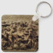 Gevecht tussen Lapithen en Centauren van Michelang Sleutelhanger (Achterkant)