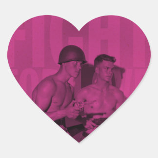  gevecht voor liefde trots hart Stickers
