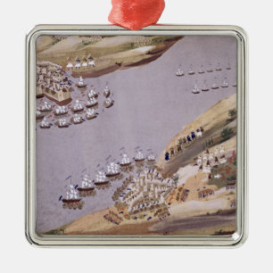 gevechten voor de eilanden Kreta en Samos, bord Metalen Ornament