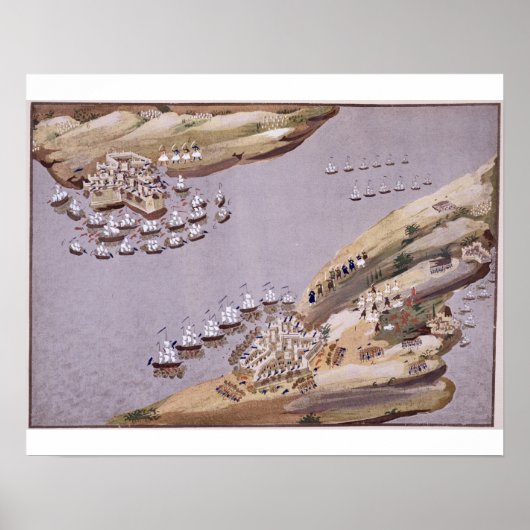 gevechten voor de eilanden Kreta en Samos, bord Poster (Voorkant)