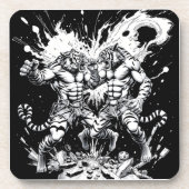 Gevechtsclub - Tijgers Bier Onderzetter (Voorkant)