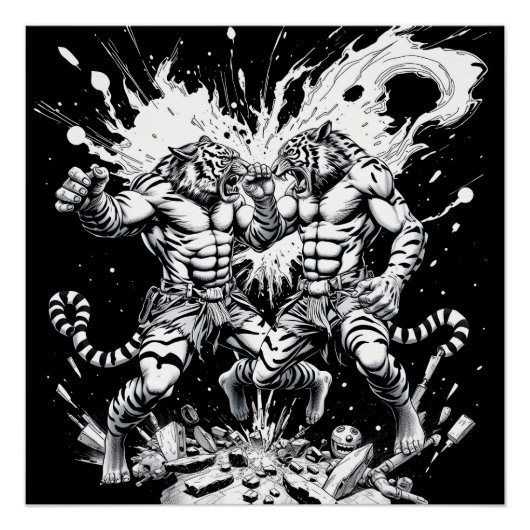 Gevechtsclub - Tijgers Perfect Poster (Voorkant)