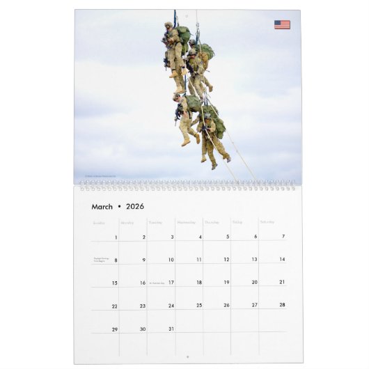 GEVECHTSEENHEID - Amerikaans militair gevechtspers Kalender (Mar 2026)