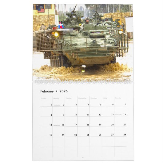 GEVECHTSEENHEID - Amerikaans militair gevechtspers Kalender (Feb 2026)