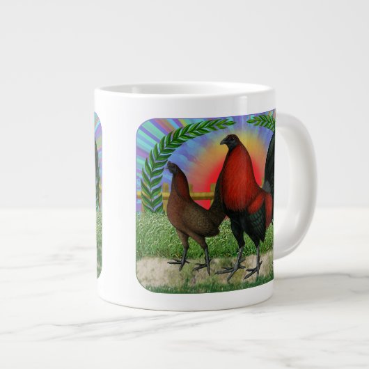 Gevechtshoenderkrans Grote Koffiekop (Voorkant rechts)