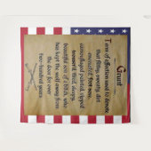 GEVECHTSINFANTERIST ook bekend als "GRUNT" Wandkleed (Voorkant (horizontaal))