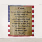 GEVECHTSINFANTERIST   ook bekend als "GRUNT" Wandkleed (Voorkant)