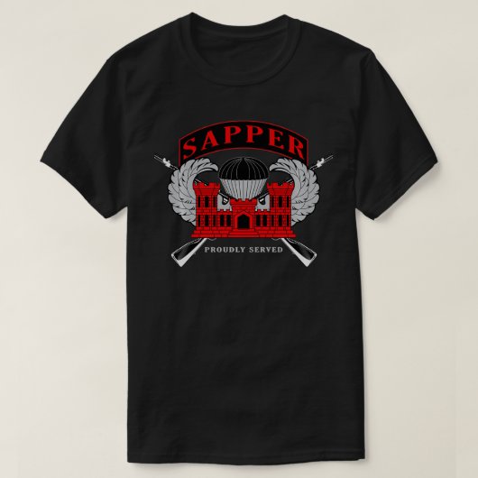 Gevechtsingenieurs Sapper T-shirt (Design voorkant)