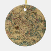  gevechtskaart Antietam (1862) Keramisch Ornament (Voorkant)