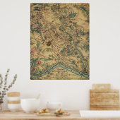  gevechtskaart Antietam (1862) Poster (Keuken)