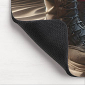 Gevechtslaarzen met Amerikaanse vlag Muismat (Hoek)