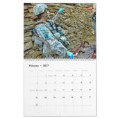 GEVECHTSPLOEG - Amerikaanse militaire gevechtsvrou Kalender (Feb 2027)