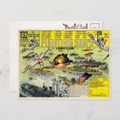 gevechtsschepen en Briefkaart (Voorkant / Achterkant)