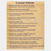 GEVECHTSVETERAAN FLEECE DEKEN (Voorkant)