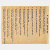 GEVECHTSVETERAAN FLEECE DEKEN (Voorkant (Horizontaal))