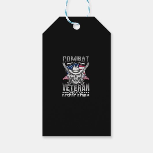 Gevechtsveteraan operatie Desert storm Cadeaulabel (Voorkant)