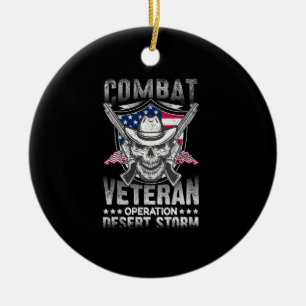 Gevechtsveteraan operatie Desert storm Keramisch Ornament