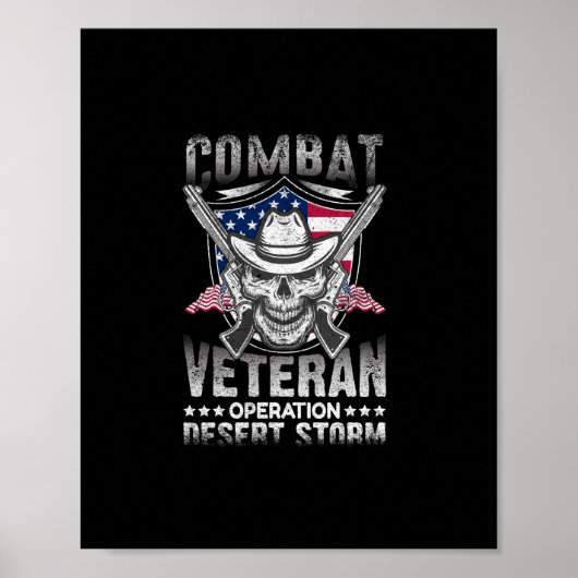 Gevechtsveteraan operatie Desert storm Poster (Voorkant)