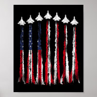 Gevechtsvliegtuig Amerikaanse vlag 4 juli Patrioti
