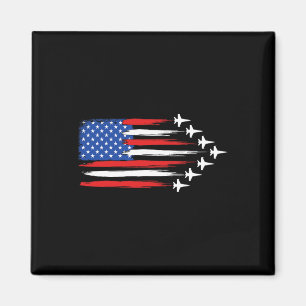 Gevechtsvliegtuig Amerikaanse vlag Gevechtsvliegtu Magneet