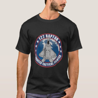 Gevechtsvliegtuig F22 Raptor Geavanceerde Tactisch T-shirt