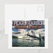GEVECHTSVliegtuig - PEARL HARBOR NATIONAL MONUMENT Briefkaart (Voorkant / Achterkant)