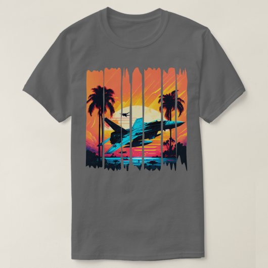 gevechtsvliegtuig t-shirt (Design voorkant)