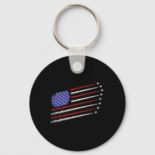 Gevechtsvliegtuigen met de Amerikaanse vlag van de Sleutelhanger