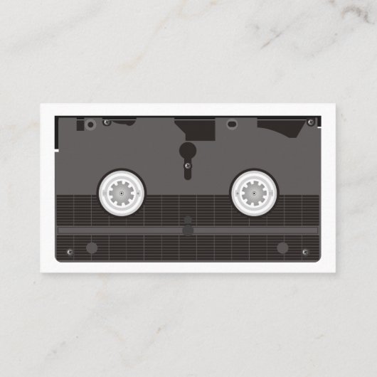 gevectoriseerde videotape visitekaartje (Achterkant)